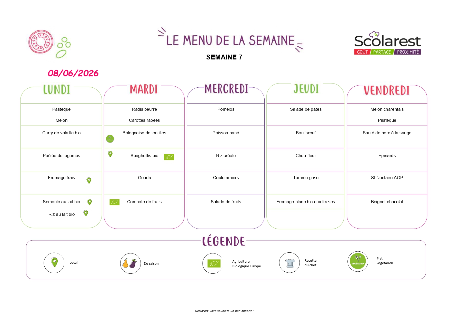 Menu cantine page 4